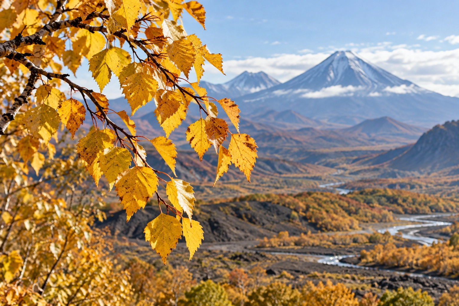 Яркая осенняя Камчатка